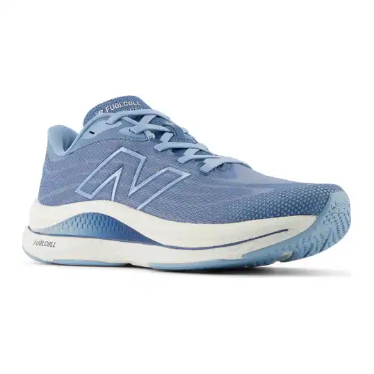 Cover image of HERON BLUE/CHROME BLUE New Balance FuelCell Walker Elite Women's